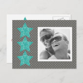 Foto der Festtage Postkarte {silber} (Vorne/Hinten)