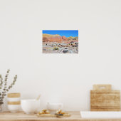 Foto der Feuerwüste Landschaft Poster (Küche)