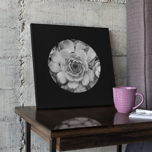 Foto der Form der schwarzen Grenze Leinwanddruck