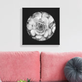 Foto der Form der schwarzen Grenze Leinwanddruck (Insitu (Wohnzimmer))