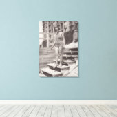 Foto der Frau am Strand in Cannes in den 30er Jahr Leinwanddruck (Insitu (Holzboden))