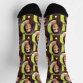 Foto der Freundin für Boyfriend Brown Socks Socken (Oben)
