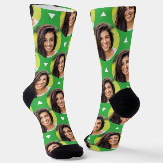 Foto der Freundin für Boyfriend Fun Kelly Green Socken (Gewinkelt)