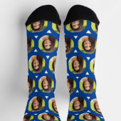 Foto der Freundin für Boyfriend Niedlich Blue Socken (Oben)