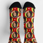 Foto der Freundin für Boyfriend Red Fun Socken (Oben)