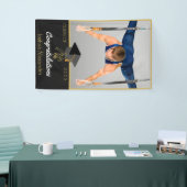 Foto der Fußball-Spieler gratulieren Absolvent Ba Banner (Messeveranstaltung)