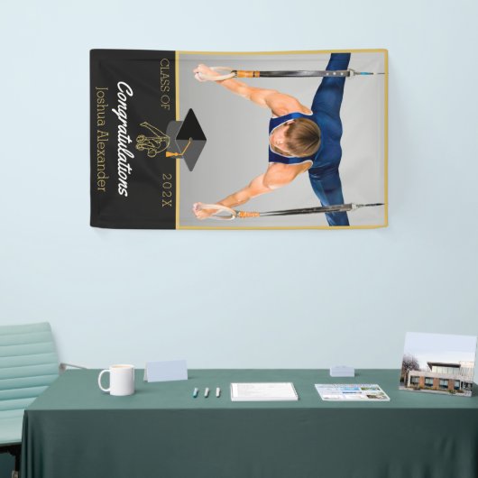 Foto der Fußball-Spieler gratulieren Absolvent Ba Banner (Messeveranstaltung)