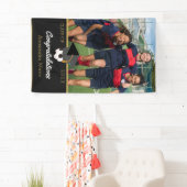 Foto der Fußball-Spieler gratulieren Absolvent Banner (Insitu)