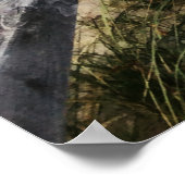 FOTO DER GARTENHOLZBRÜCKE POSTER (Ecke)