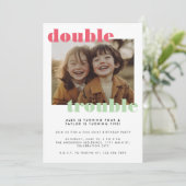 Foto der Geburtstagspartei Einladung (Stehend Vorderseite)