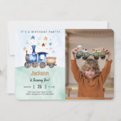 Foto der Geburtstagspartei Einladung (Vorderseite)