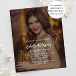 Foto der Geburtstagspartei - Einladung<br><div class="desc">Personalisieren Sie Ihre Foto- und Party-Daten und fügen Sie diese hinzu. Ich habe ein dunkles Overlay über dem Foto verwendet, um den Text leichter zu lesen. Ich habe zwei Ebenen hinzugefügt, aber nur eine ist aktiv. Es gibt ein kleines Symbol am Ende der Overlay-Ebene/Linie, auf das Sie klicken können, um...</div>