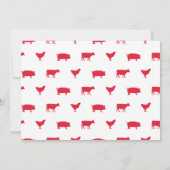 Foto der Geburtstagspartei von landwirtschaftliche Einladung (Rückseite)