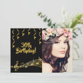 Foto der Geburtstagsparty Einladung (Stehend Vorderseite)