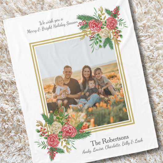 Foto der glänzenden Wasserfarben Fleecedecke