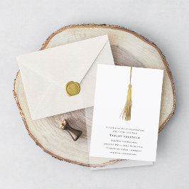 Foto der Gold Tassel Graduation Party Custom Einladung