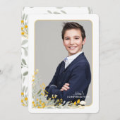 Foto der Golden Field Blume Einladung (Vorne/Hinten)