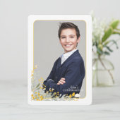 Foto der Golden Field Blume Einladung (Stehend Vorderseite)