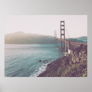 Foto der Golden Gate Bridge in San Francisco Poster