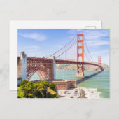 Foto der Golden Gate Bridge Postkarte (Vorne/Hinten)