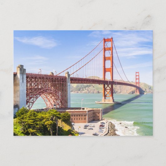 Foto der Golden Gate Bridge Postkarte (Vorderseite)