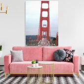Foto der Golden Gate Bridge Wrapped Canvas Leinwanddruck (Insitu (Wohnzimmer))