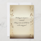 Foto der Goldenen Pine Tree Filiale Frohe Weihnach (Rückseite)