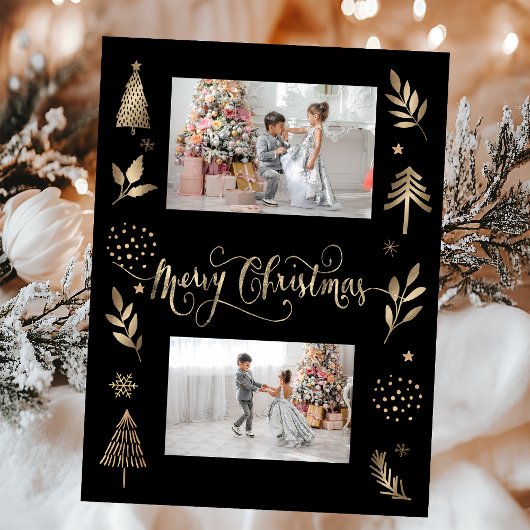 Foto der Goldenen Pine Tree Filiale Frohe Weihnach