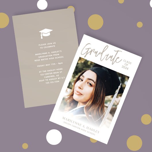 Foto der Graduierungspartei 2024 Einladung