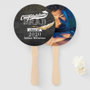 Foto der Graduierungspartei Retro Chalkboard Fächer