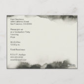 Foto der Graduierungspartei Save the Date Aquarell Postkarte (Rückseite)