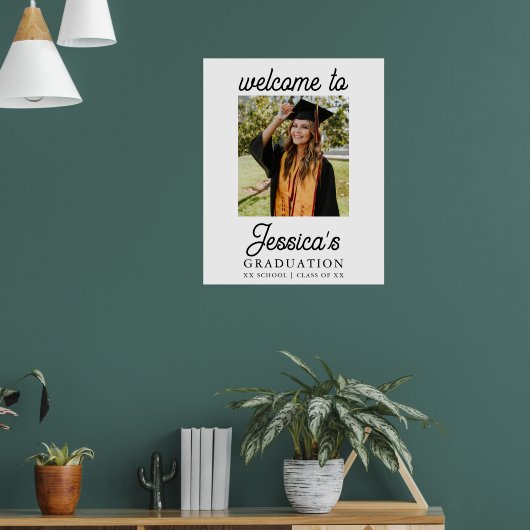 Foto der Graduierungspartei Willkommen Poster (Wohnzimmer 1)