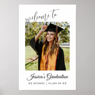 Foto der Graduierungspartei Willkommen Poster