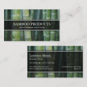 Foto der Green Bamboo Business Card Visitenkarte (Vorne/Hinten)