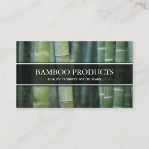 Foto der Green Bamboo Business Card Visitenkarte