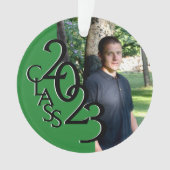 Foto der grünen benutzerdefinierten Klasse 2023 Ornament (Vorderseite)