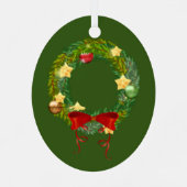 Foto der grünen Rahmen Ornament Aus Metall (Rückseite)