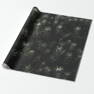 Foto der grünen Tanne Pflanze Geschenkpapier