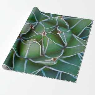 Foto der grünen und weißen Pflanze schließen Geschenkpapier