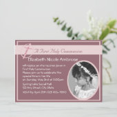 Foto der Heiligen Kommunion Einladung (Stehend Vorderseite)