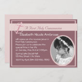 Foto der Heiligen Kommunion Einladung (Vorne/Hinten)