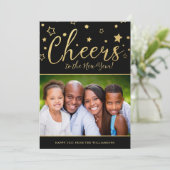 Foto der heiligen Sterne Neujahrskarte Feiertagskarte (Stehend Vorderseite)