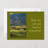 Foto der Herbstranche Danke Vorlage Postkarte (Vorne/Hinten)