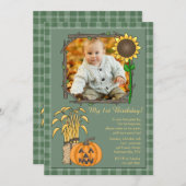 Foto der Herbstsaison Einladung (Vorne/Hinten)