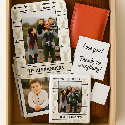 Foto der Hirschköpfe Magnet