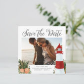 Foto der Hochzeit in Urlaubsort Save The Date (Stehend Vorderseite)