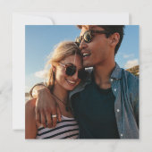 Foto der Hochzeit in Urlaubsort Save The Date (Rückseite)