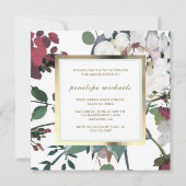 Foto der hübschen und schicken Blumenstube Einladung (Rückseite)