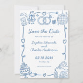 Foto der Illustration Save The Date (Vorderseite)