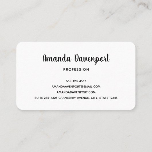 Foto der Inselküste und des tropischen Meeres Visitenkarte (Rückseite)